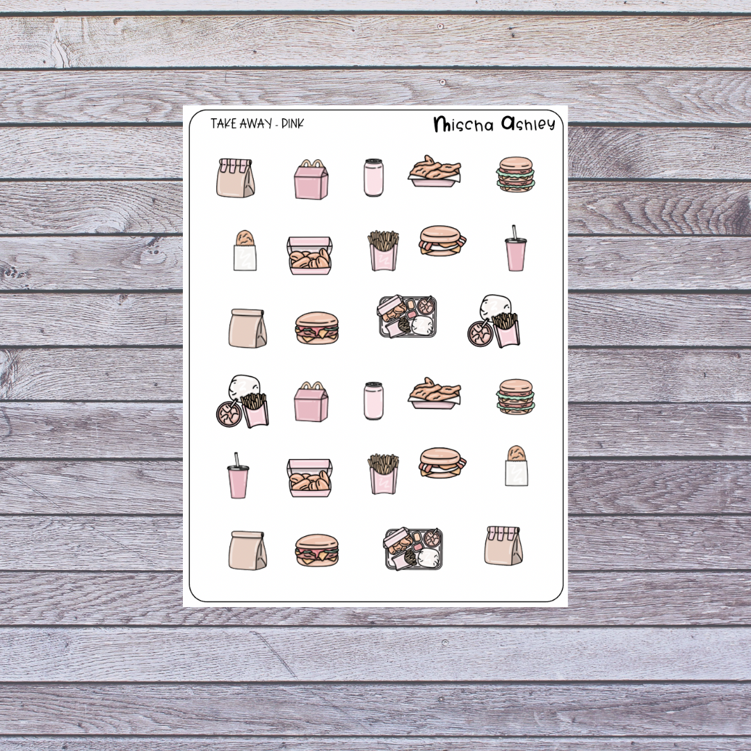 Icons | Take Away | Pink