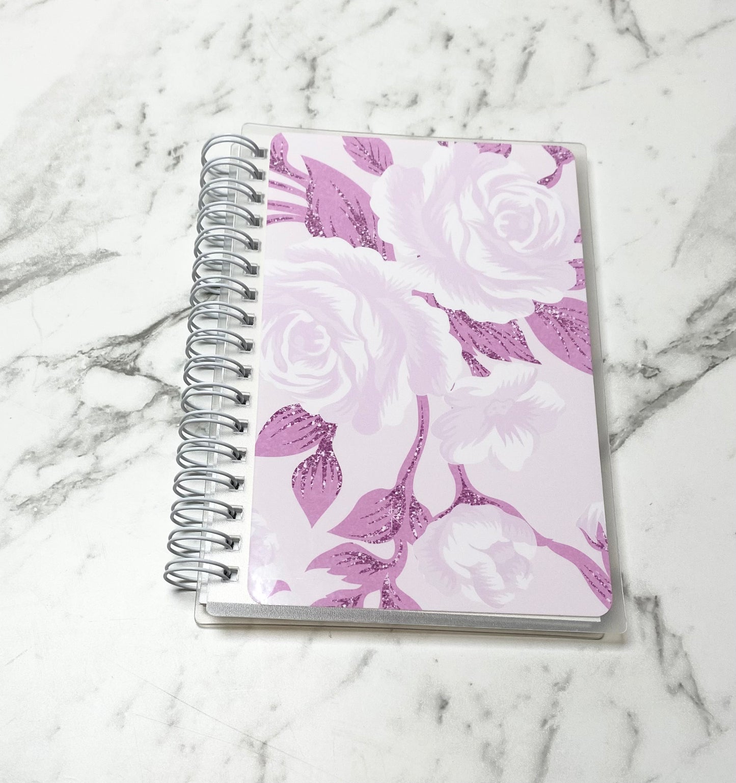 Reusable sticker album 5x7 4X6 Pink flowers