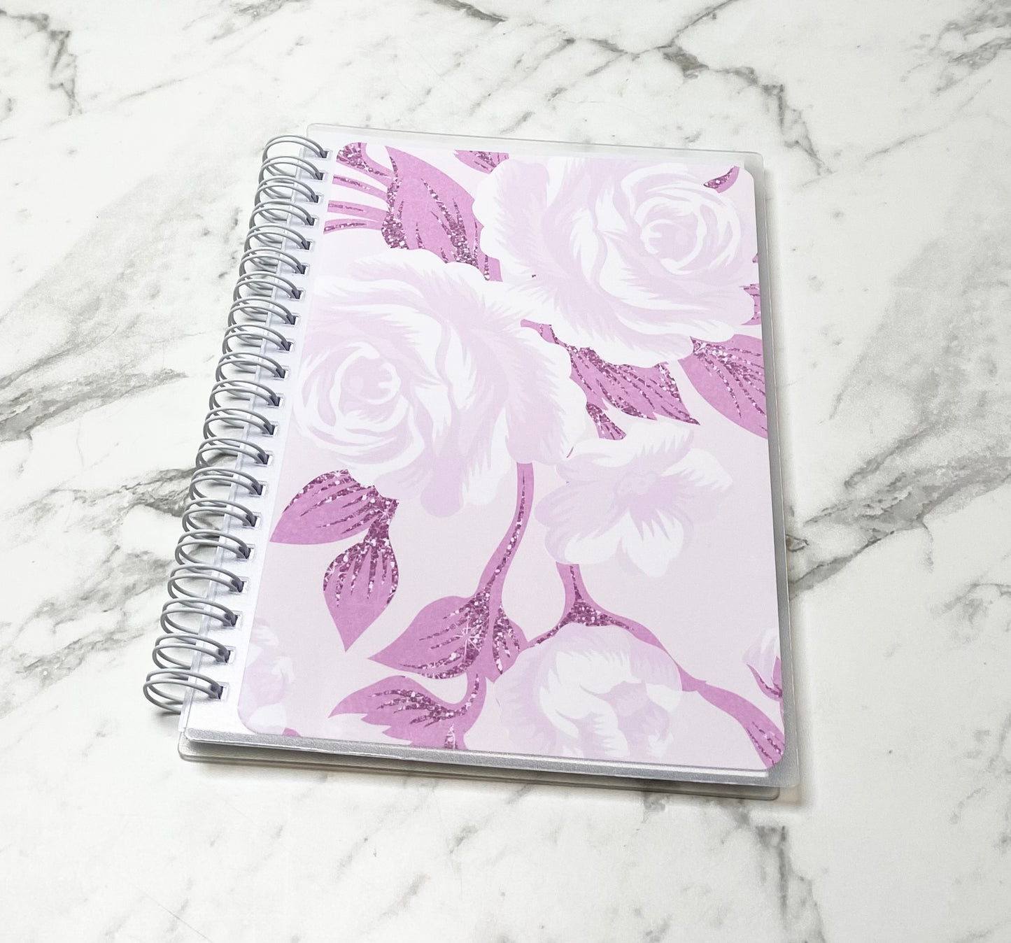 Reusable sticker album 5x7 4X6 Pink flowers