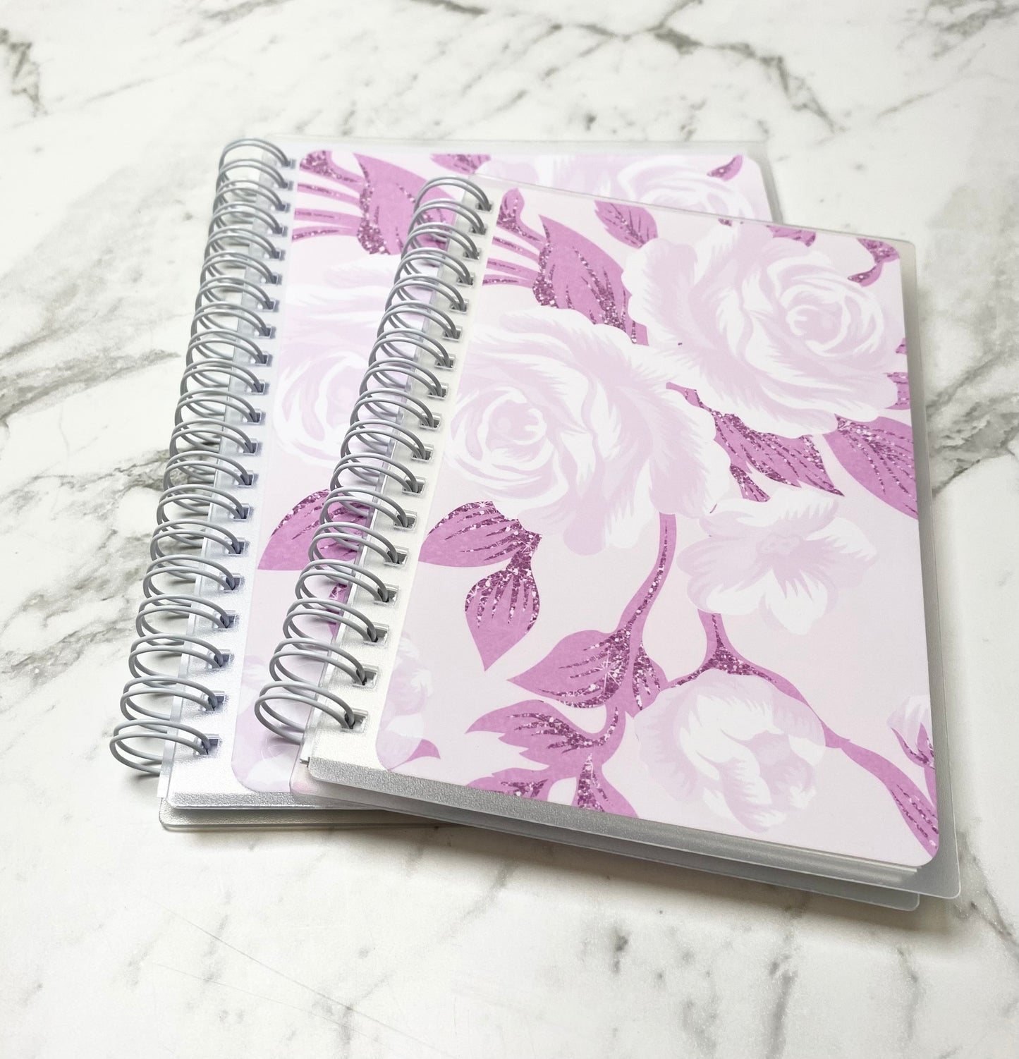 Reusable sticker album 5x7 4X6 Pink flowers