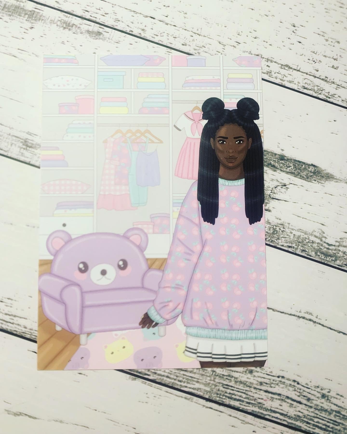 Kawaii Double Sided A6 postcard