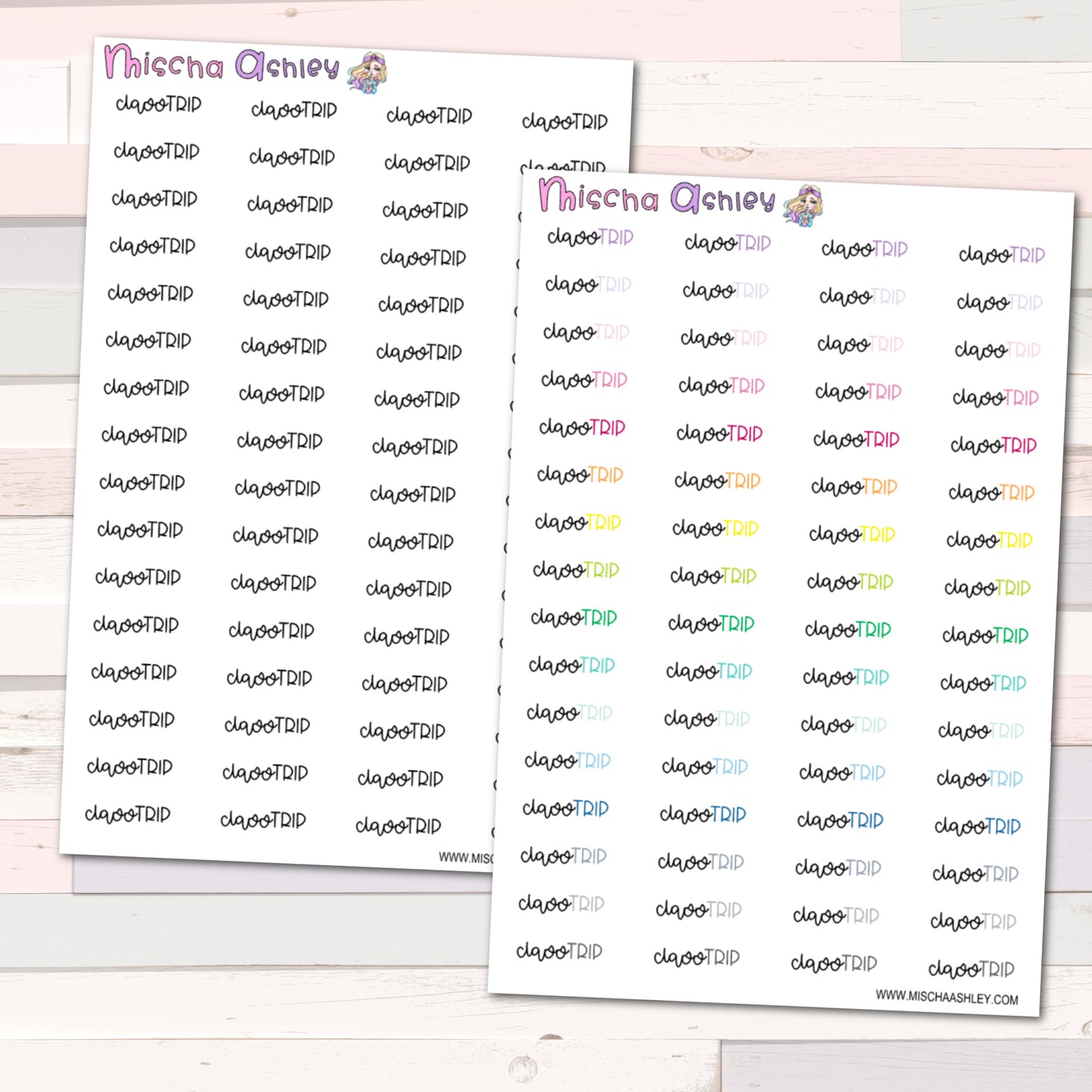 Class Trip Script Stickers