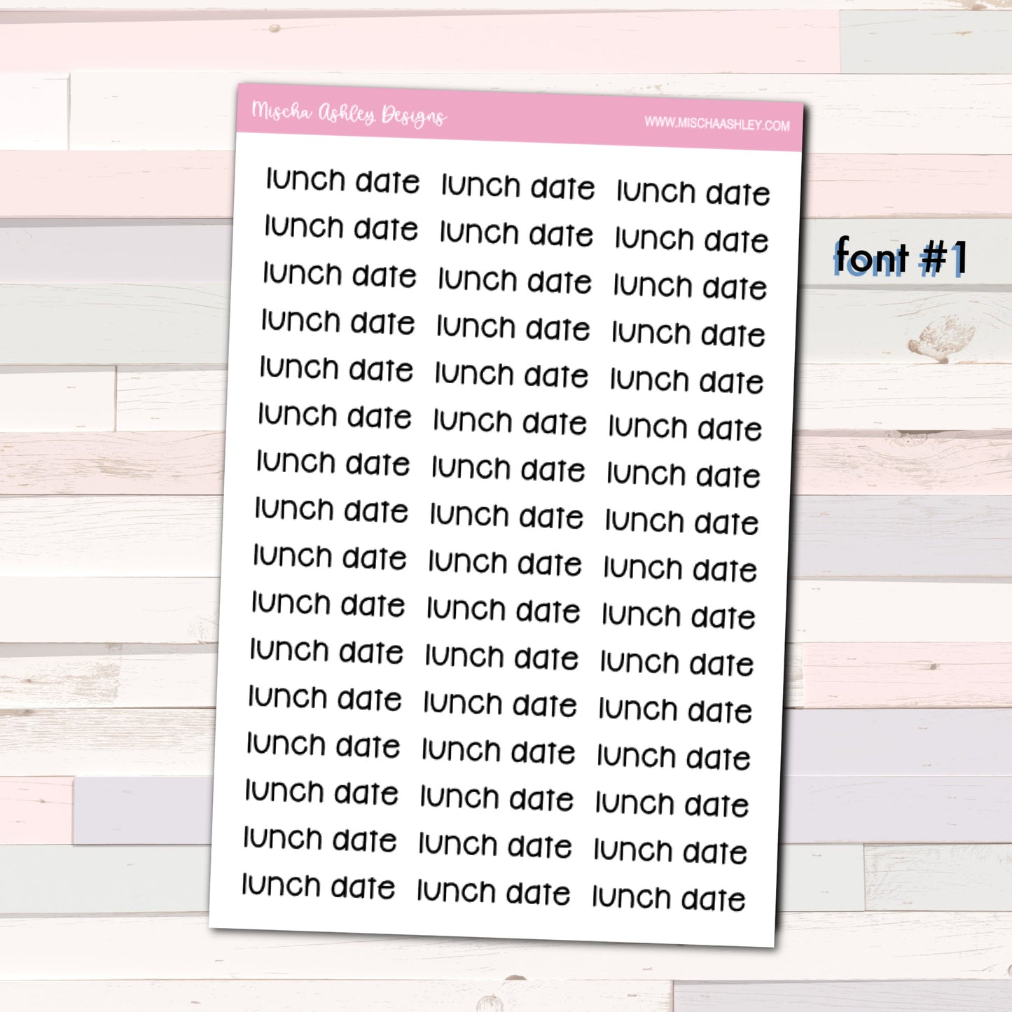 Script stickers | LUNCH DATE