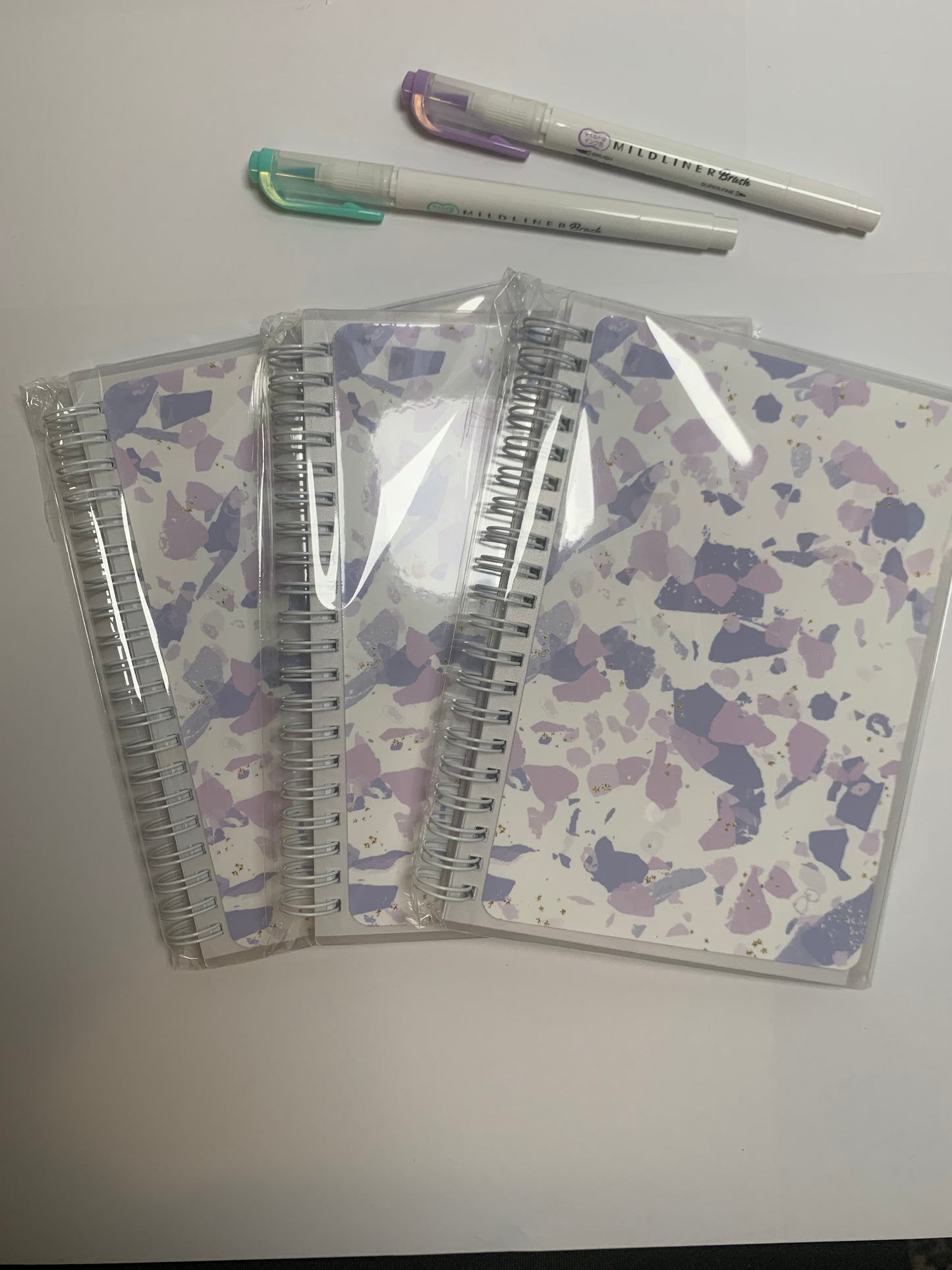 Reusable - sticker book - Sticker Album - Purple terrazzo