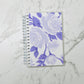 Reusable sticker album 5x7 4X6 Purple flowers and white background