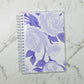 Reusable sticker album 5x7 4X6 Purple flowers and white background