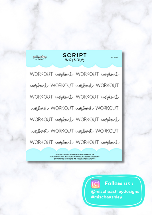 WORKOUT script