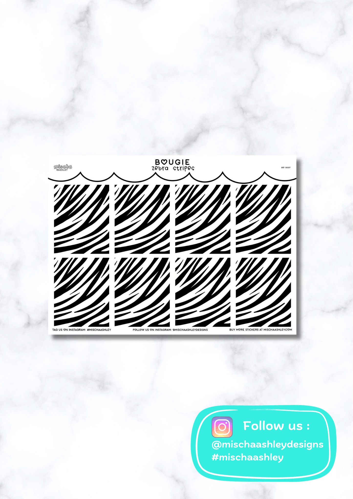 Underlays | Zebra Stripes | FOIL