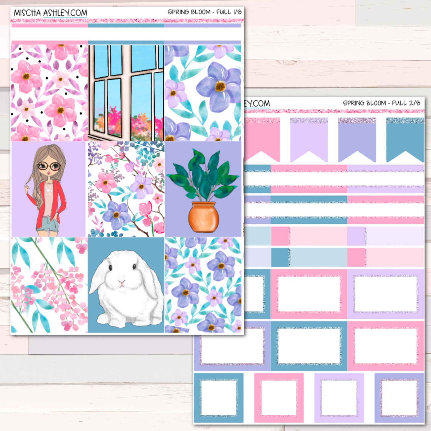 Spring Bloom - Weekly Sticker Kit - Erin Condren Planner Stickers