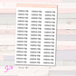 Script stickers | COSTCO TRIP