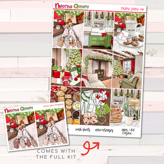 Holly Jolly Weekly Sticker Kit