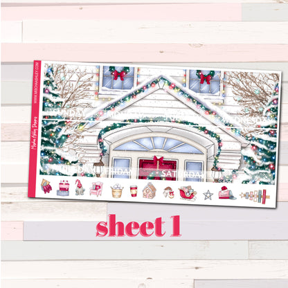 Joyful Xmas - Monthly Sticker Kit - Erin Condren - Aura Estelle Planners