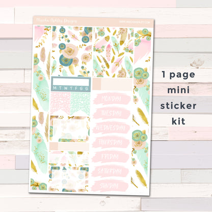 Pastel Boho - Weekly Sticker Kit - Erin Condren Vertical Planner