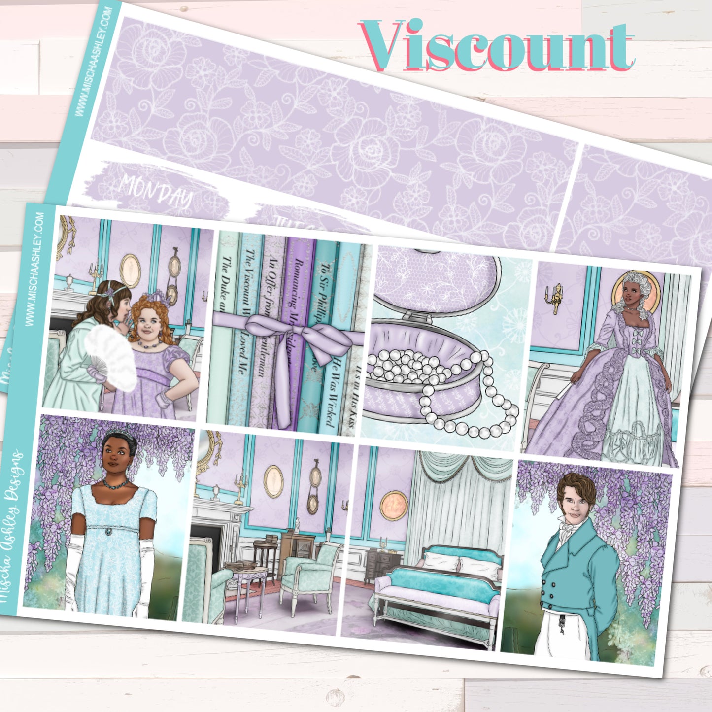 VISCOUNT - Weekly Sticker Kit - Erin Condren Vertical Planner