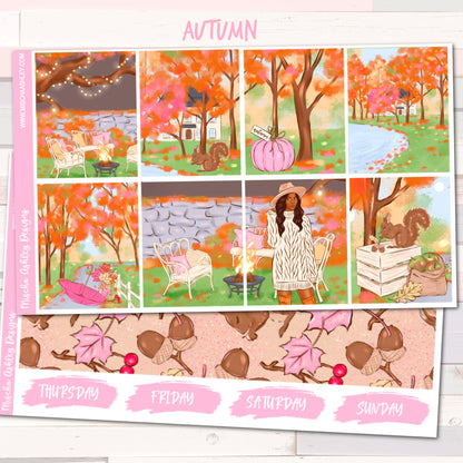 Autumn - Weekly Sticker Kit - Erin Condren Vertical Planner