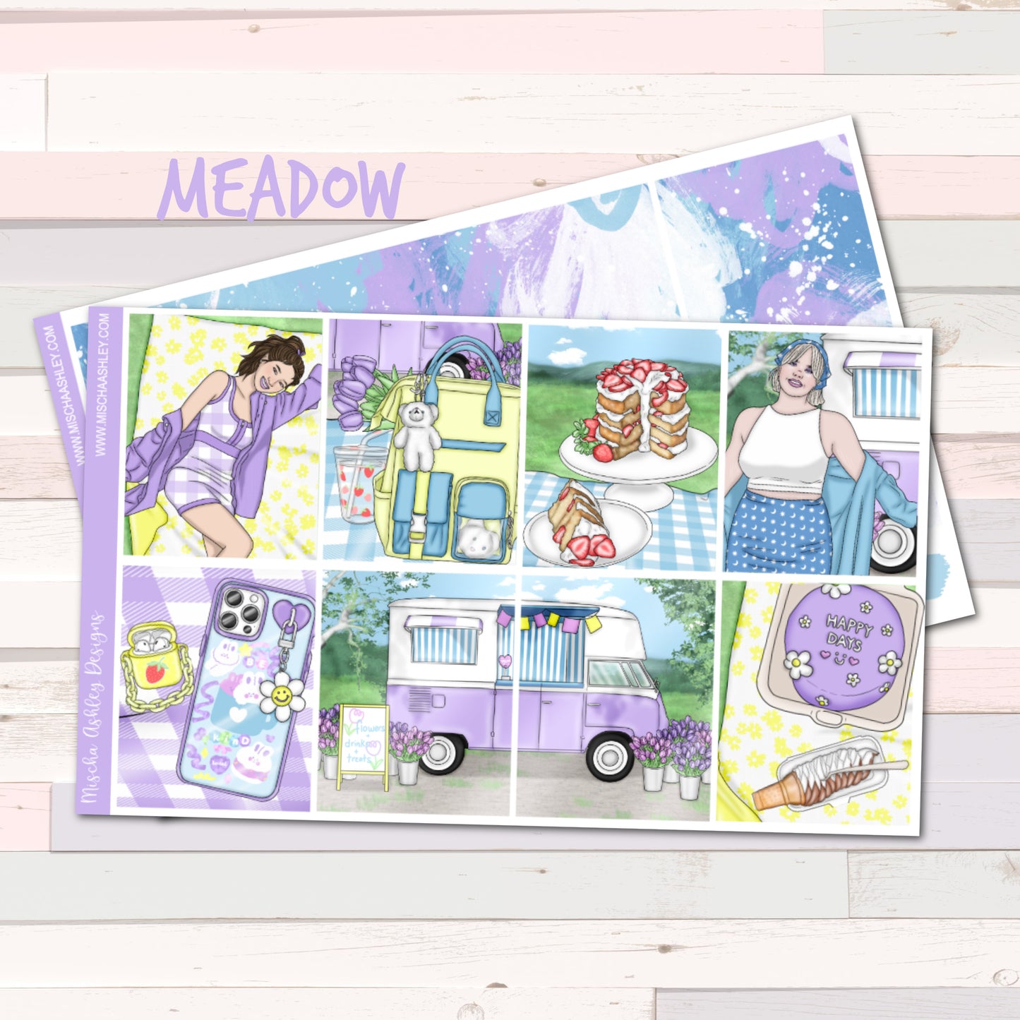 Meadow- Weekly Sticker Kit - Erin Condren Vertical Planner