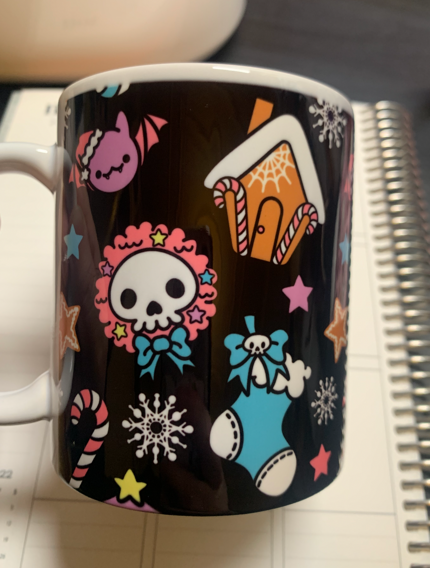 Black Christmas mug
