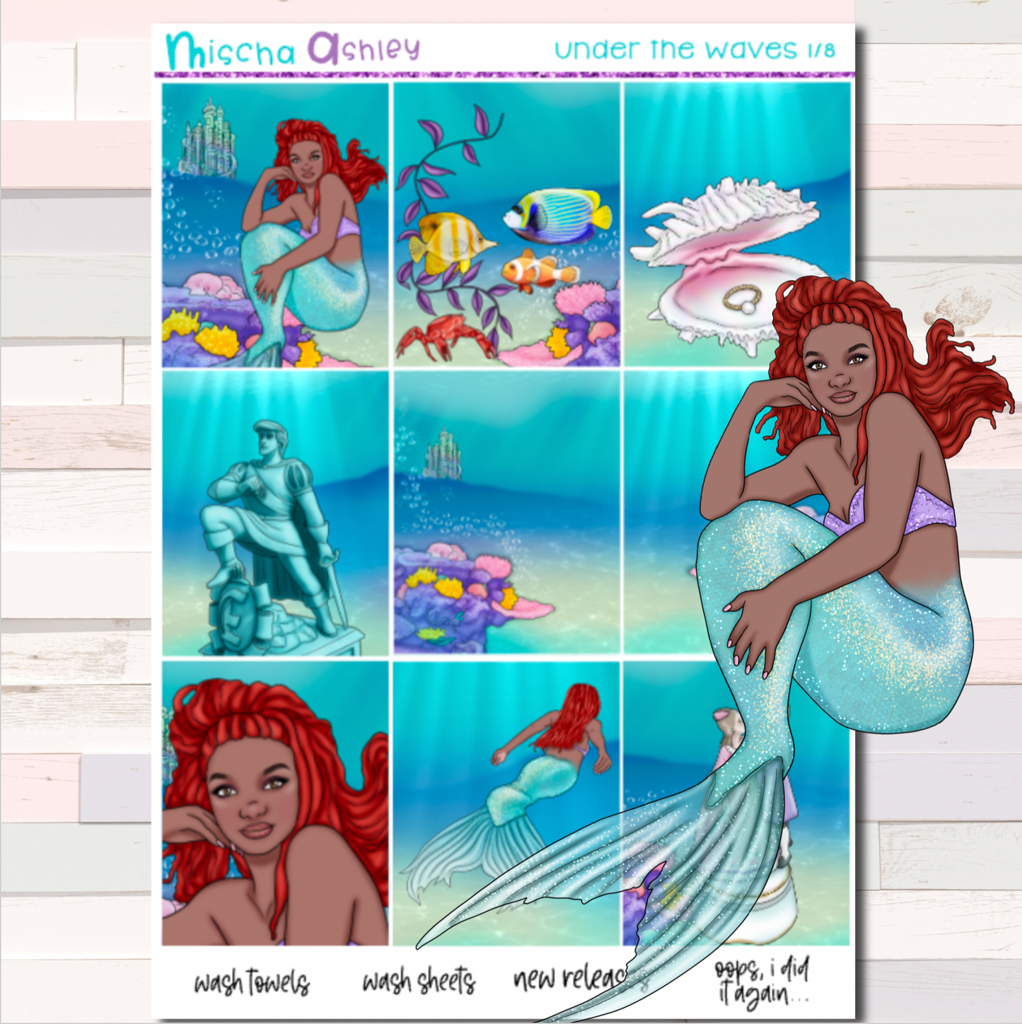 Under the waves | Weekly Sticker Kit