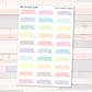 Pastel brush strokes - paint swatches