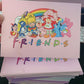 80’s friends A6 postcard