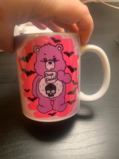 Drop dead care bear Mug | Cute cup | Cute mug